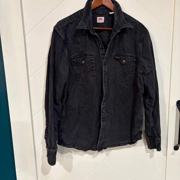 Levi's Charcoal Shirt Jacket for Men - Picture 2 of 6
